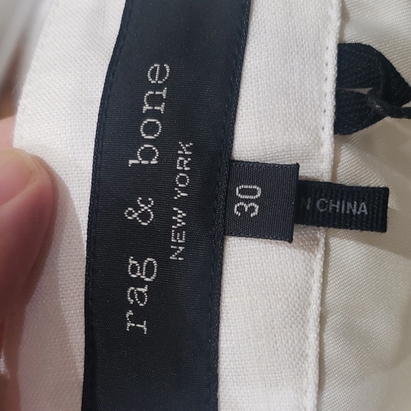 Nwt Rag and Bone off white linnen pants 30 - Picture 14 of 15